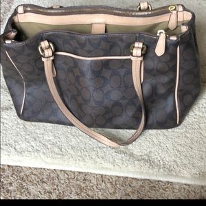 Coach leather handbag
